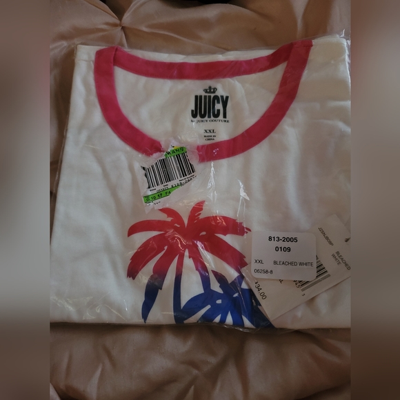 Juicy Couture cropped Crew Neck T-Shirt. Brand New 💎 - Picture 4 of 5